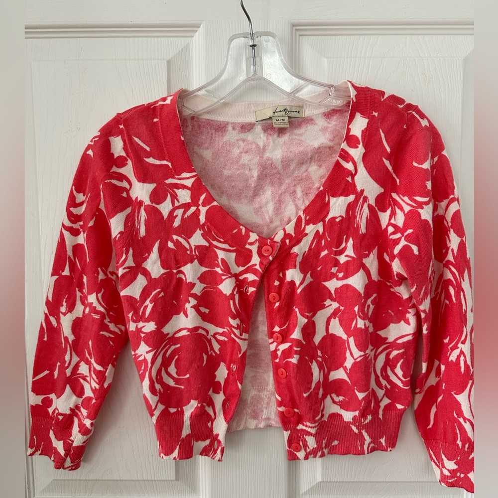 Women’s Floral Crop Cardigan